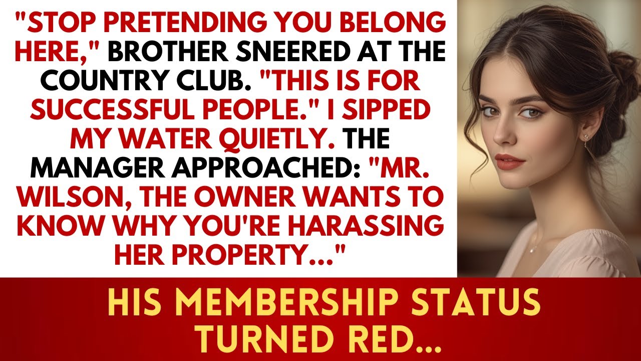 Брат сказал: «Ты не можешь себе позволить этот загородный клуб», — и его членская карта была откл...