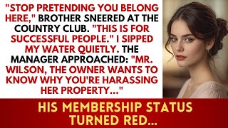картинка: Брат сказал: «Ты не можешь себе позволить этот загородный клуб», — и его членская карта была откл...