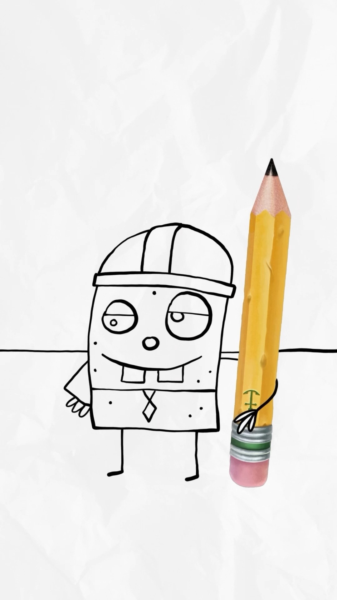 what if DoodleBob lived in SpongeBob's pineapple ? | #shorts