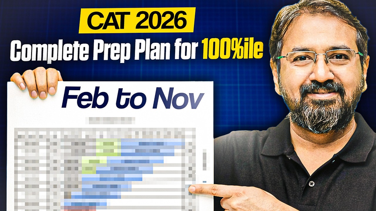 CAT 2026 100%ile Blueprint | Complete Feb to Nov Preparation Plan - YouTube