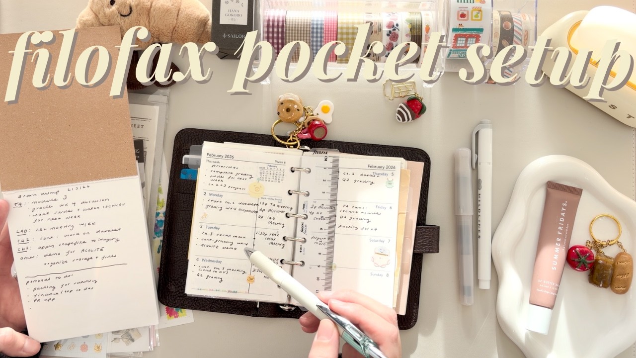 Как я планирую свой ежедневник Filofax Pocket Planner 🎧📝