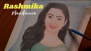 How to draw Rashmika mandanna //Portrait //Drawing toturial //Rashmika mandanna drawing toturial