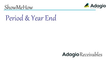 Adagio Receivables - Period and Year End