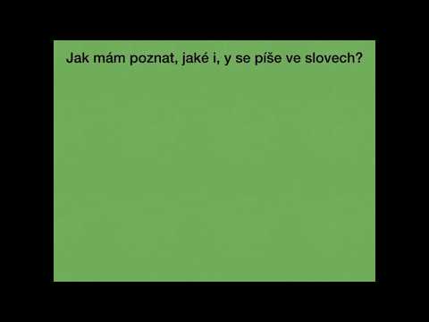 Psaní i, y uprostřed slova