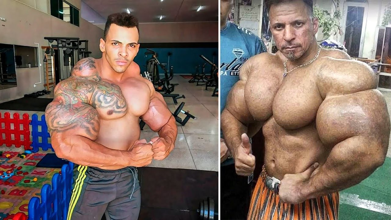 5 Bodybuilder Giganteschi Con Muscoli Fake 