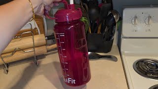 Hydration goals met with this water bottle