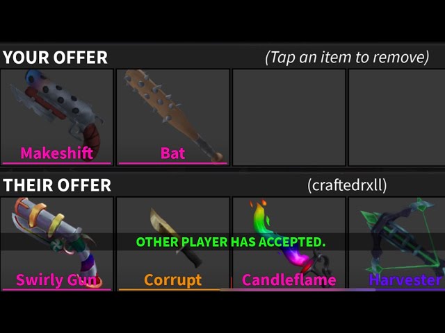 What do people offer for Bat and Makeshift in MM2? 