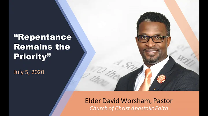 Elder David Worsham - "Repentance Remains The Prio...