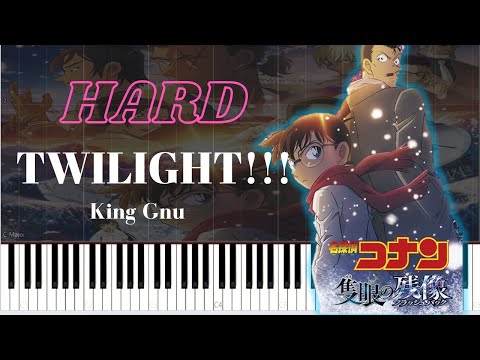 TWILIGHT King Gnu 名探偵コナン 隻眼の残像 Detective Conan One Eyed Flashback Hard Pianotutorial 