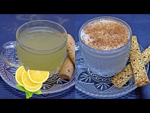 HERBAL TEAS FOR COLDS | MINT LEMON AND MILK SAHLEP