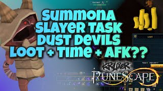 Summona Slayer Task - Dust Devils - Loot + Time + AFK Worth it?? | Runescape 3
