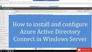 Microsoft Intune Training Part 4 - How to install and configure Azure AD Connect in Windows Server