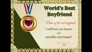 New Editable Love Certificate Templates
