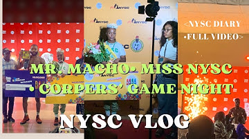 Mr Macho• Miss NYSC•Miss Petite•Mr Tallest(NYSC CAMP PAGEANTRY) FULL VIDEO. Platoon WINNERS:ANAMBRA