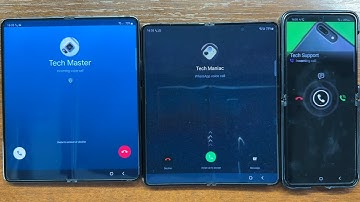 Samsung Galaxy Z Fold 5 vs Z Fold 4 vs Z Flip 5 Google Duo vs WhatsApp vs Viber App Inkomend gesprek