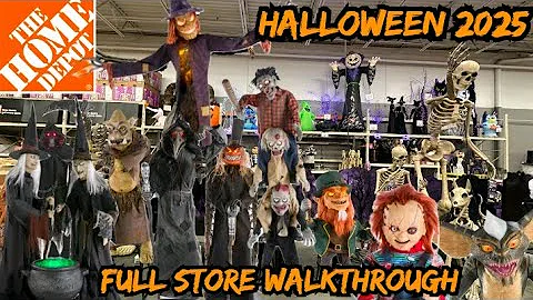 Home Depot Halloween NEW Decor 2025 Store Walkthrough (Full Animatronics Reviews)