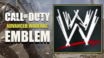 COD AW / Call of Duty Advanced Warfare : WWE Logo Emblem Tutorial