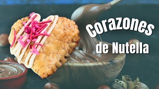 Corazones de Nutella con sólo 3 ingredientes