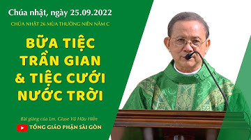 Bữa tiệc trần gian & tiệc cưới Nước Trời - Lm. Giuse Vũ Hữu Hiền