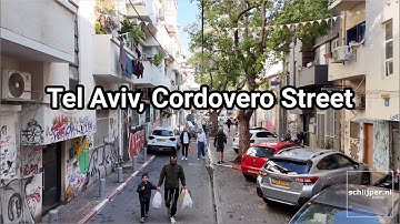 Cordovero Street Tel Aviv is one large graffiti gallery