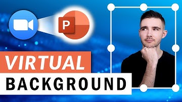 How To present PowerPoint as a Virtual BACKGROUND in Zoom