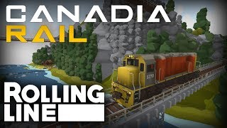 캐나디아 레일... - Rolling Line - VR 장난감 기차 시뮬레이터 - 맵 screenshot 1