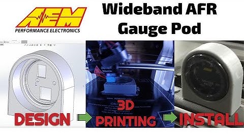 Designing a 3D printed Gauge Pod for AEM Wideband AFR Meter (Built Subaru WRX)