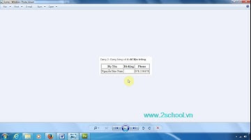 Học HTML - Bài 6: Thẻ table trong HTML