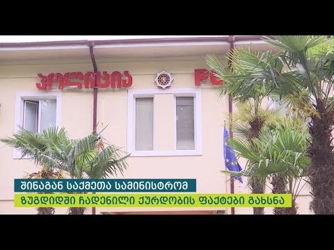 შინაგან საქმეთა სამინისტრომ ზუგდიდში ჩადენილი ქურდობის ფაქტები გახსნა