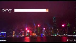 bing new years 2012 home page