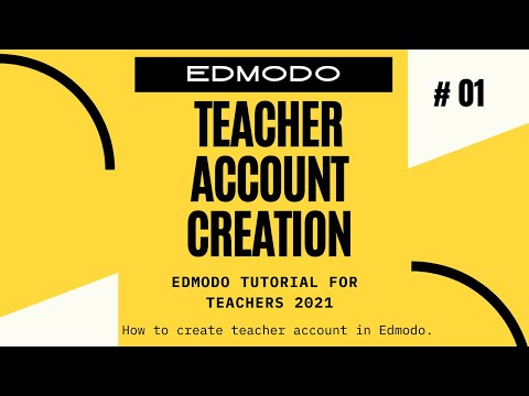 How to create an Edmodo teacher account | Edmodo Tutorial for Teachers 2021