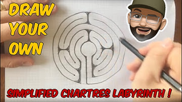 How to Draw a 5 Circuit Chartres style Medieval Labyrinth