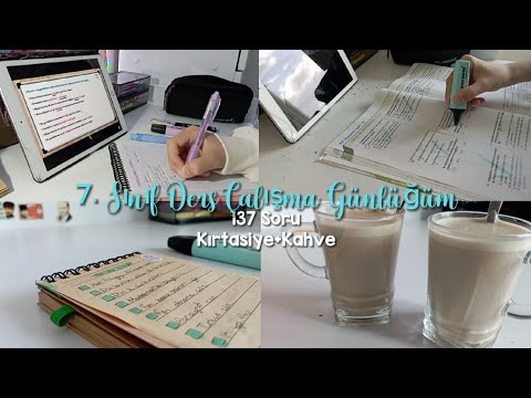 7. Sınıf Ders Çalışma Günlüğüm🍰 | 137 Soru🩰