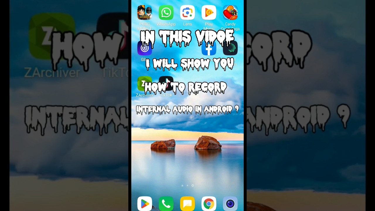 How to record internal or ingame Audio in android 6,7,8,9 or lg g7 