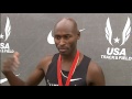 Raw Video: Andrew Wheating and Bernard Lagat after 1500 at USAs