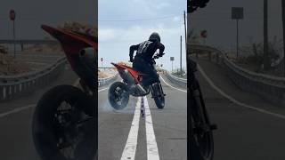 RedBull supermoto stoppie slalom 🤯 #stuntfreaksteam