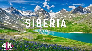 FLYING OVER SIBERIA (4K UHD)  Relaxing Music Along With Beautiful Nature Videos  4K Video HD