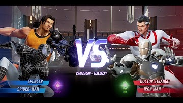 MARVEL VS. CAPCOM: INFINITE Spencer and Spider-Man vs Doctor Strange and Iron Man