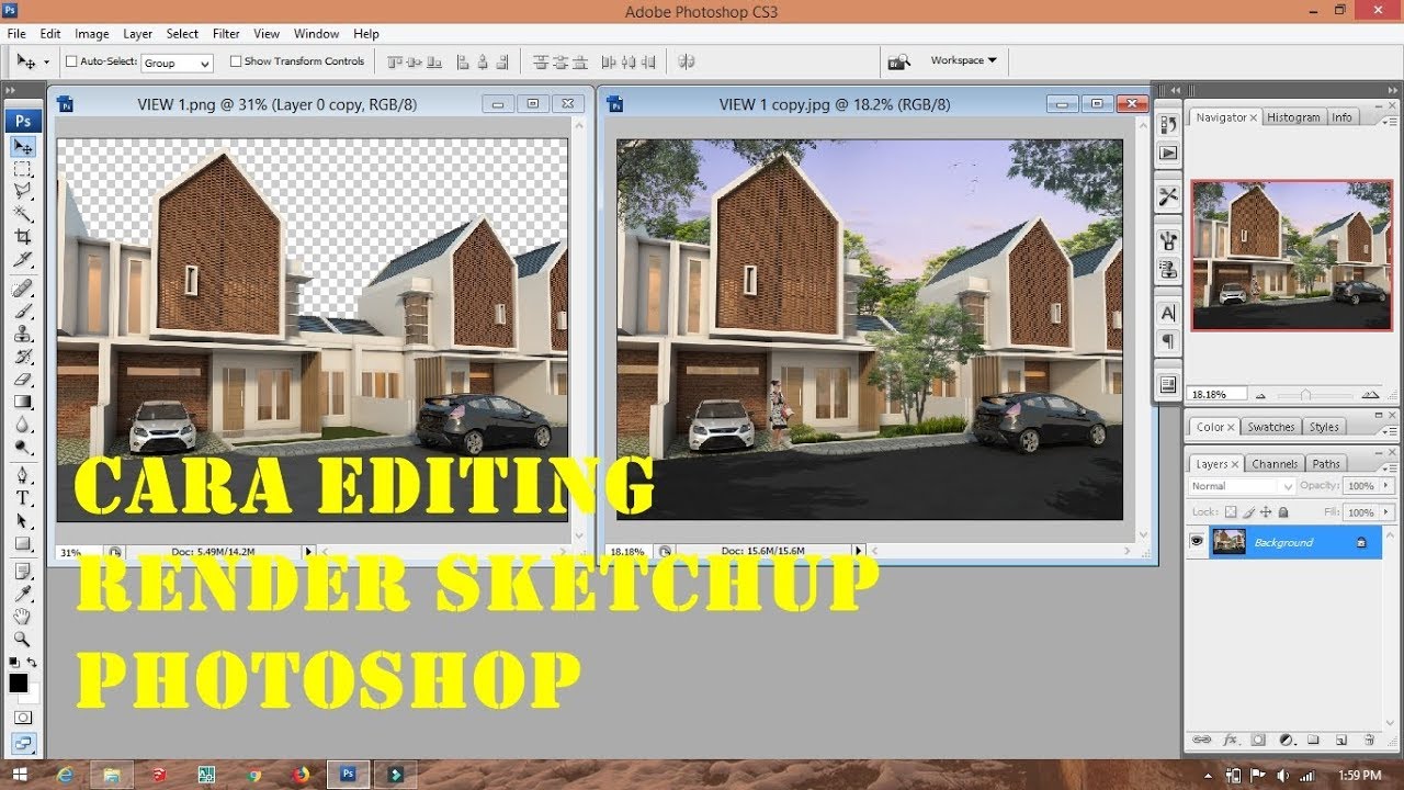 Cara Edit Render Di Photoshop 