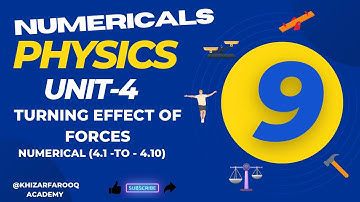 Chapter-4-Numerical | Class-9-Physics | Complete Lecture | @KhizarFarooq