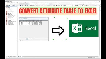Convert Attribute Table in ArcMap to Excel File