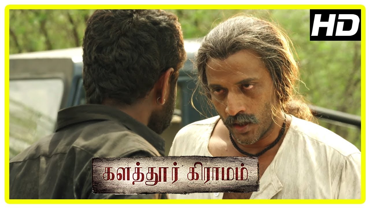Kalathur Gramam Latest Tamil Movie Scenes | Kishore meets police informer | Tarun fights Kishore