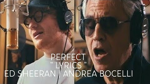 Thumbnail of Perfect Symphony Lyrics |Ed Sheeran and  Andrea Bocelli