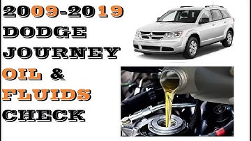 How to Check Oil and fluids in Dodge Journey 2009-2019