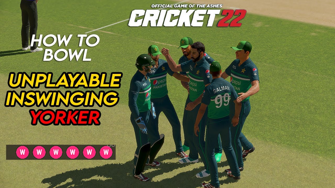 How To Bowl Unplayable Inswinging Yorker In Cricket 22 | CRICKET 22 ...