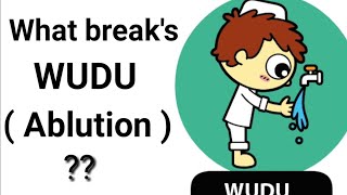 Things that break WUDU (Ablution), Must Watch. #Wudu #breaks