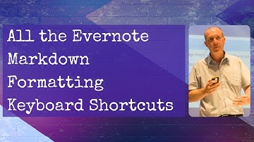 All the Evernote Markdown Formatting Keyboard Shortcuts