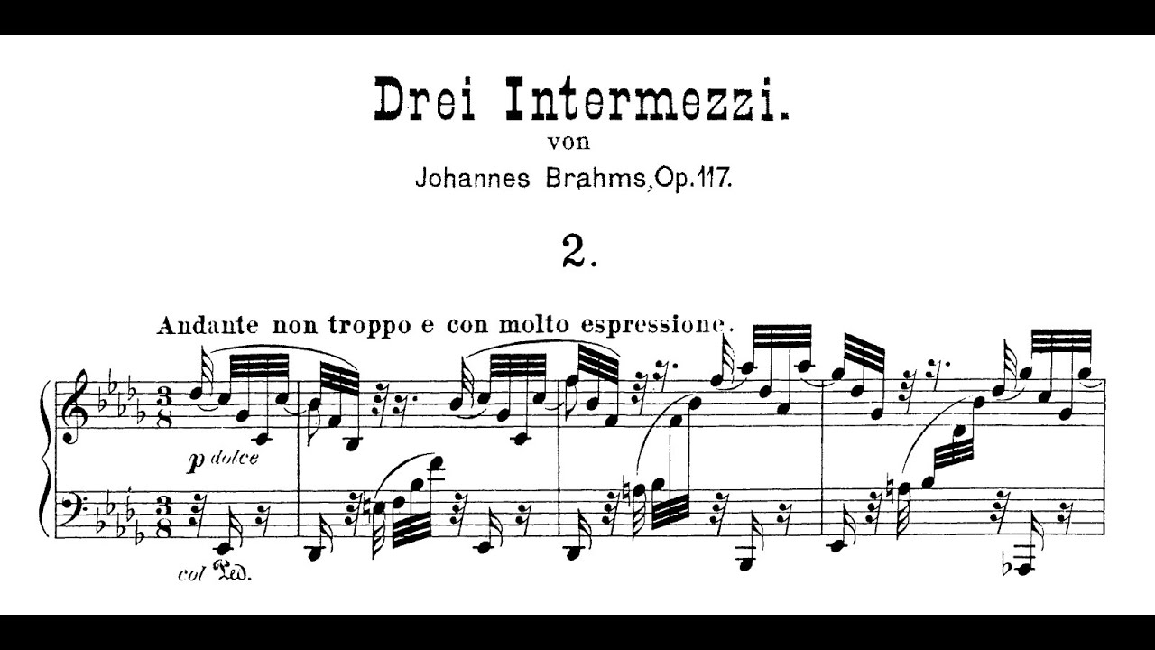 Intermezzo En Mi Bémol Majeur, Op. 117 N° 1 » Johannes Brahms
