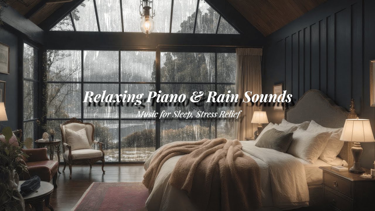 (No Ads) Rainy Night at the Lakeside Cabin | Gentle Rain Sounds for ...