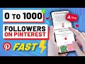 How to Get Your First 1000 Followers on Pinterest FAST in 2024